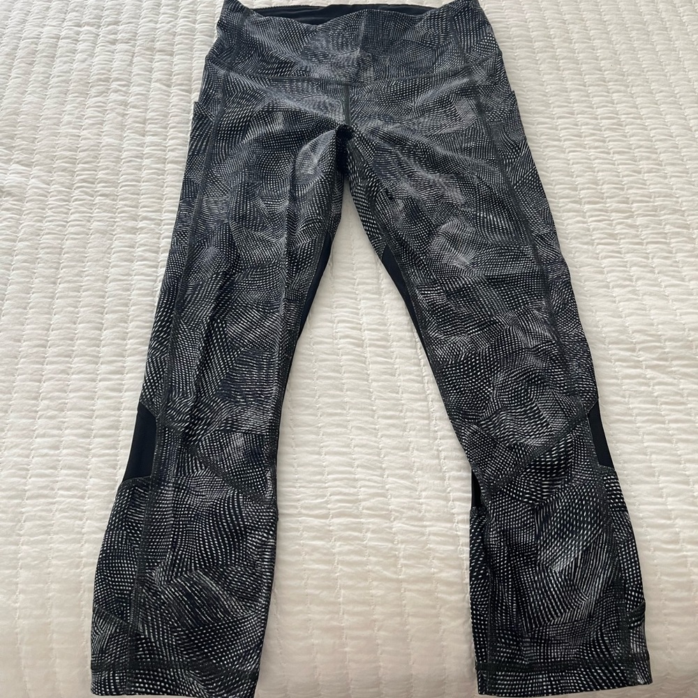 Sold.   
Lululemon legging, size 6, black and white